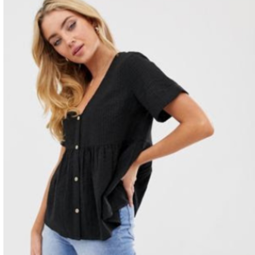 ASOS Design Button Down Short, Size 10